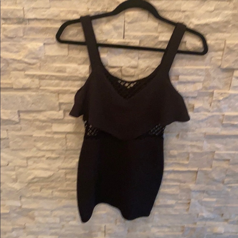 Black mini going out dress